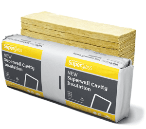 100mm Superglass Superwall 32 Cavity Wall Insulation Batt - (3.28m2)