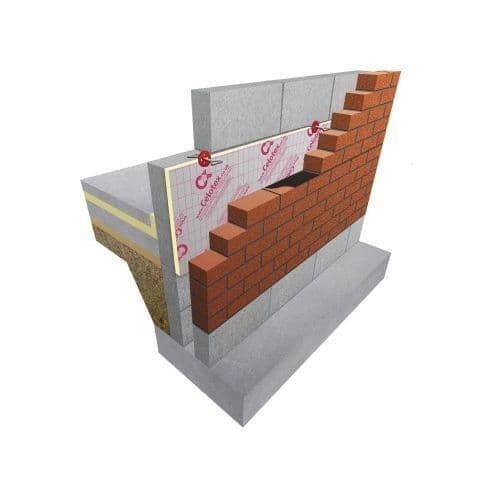 40mm Celotex CW4040 40mm Cavity Insulation 1200 x 450mm - 14 Boards Per Pack