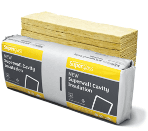 75mm Superglass Superwall 32 Cavity Wall Insulation Batt - (4.37m2)