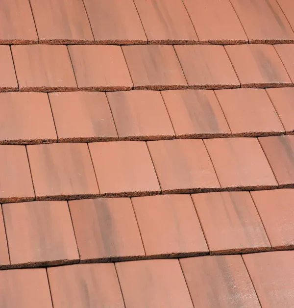 Marley Ashmore Interlocking Plain Roof Tile - Old English Dark Red - Pack of 46