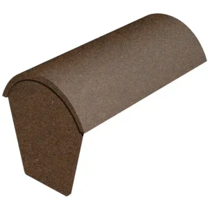 Marley Concrete 457mm Segmental stop end ridge - Natural Red