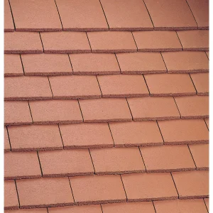 Marley Concrete Plain Roof Tiles -Mosborough Red - Pack of 10