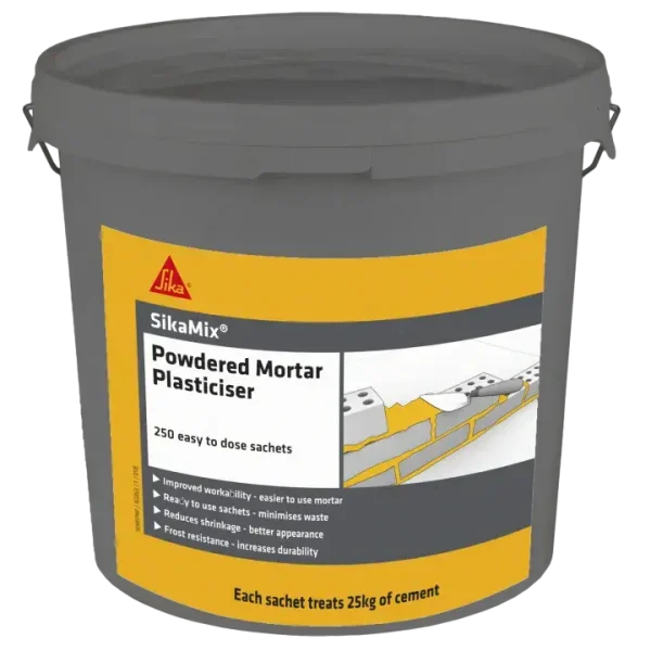 Sika Powder Mortar Plasticiser 250 Sachets Brown Powder