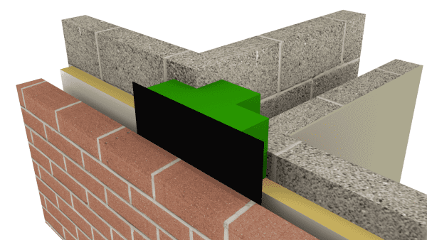 T-Barrier Masonry Verticle 1200x100x250