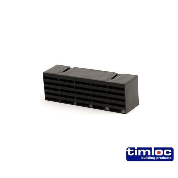 Timloc Plastic Airbrick - 215 x 69mm - Black