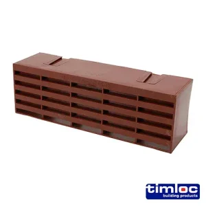 Timloc Plastic Airbrick - 215 x 69mm - Brown